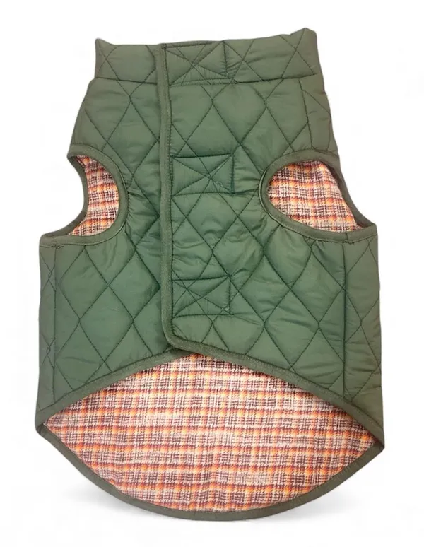 Reversible_Puffer_Jacket_with_Flannel_Lining_-_Olive_Green