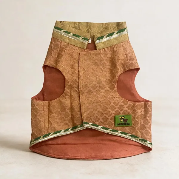 Peach_Sherwani_in_Brocade