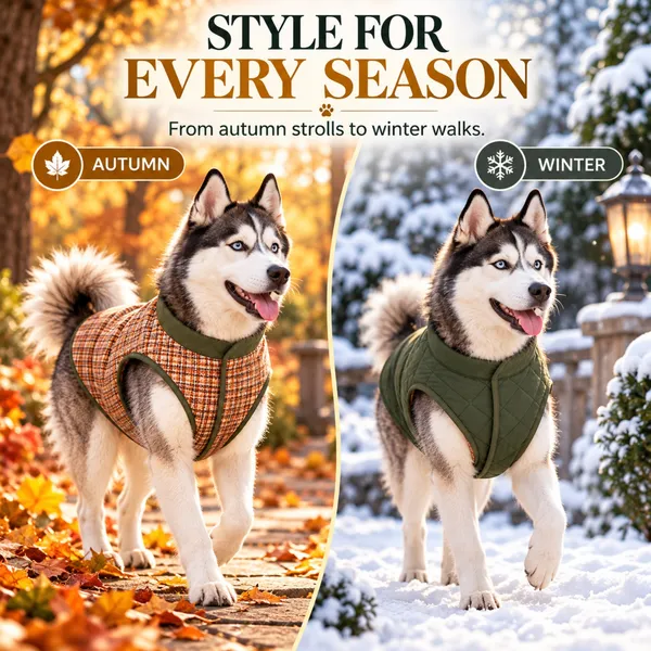 Reversible_Puffer_Jacket_with_Flannel_Lining_-_Olive_Green