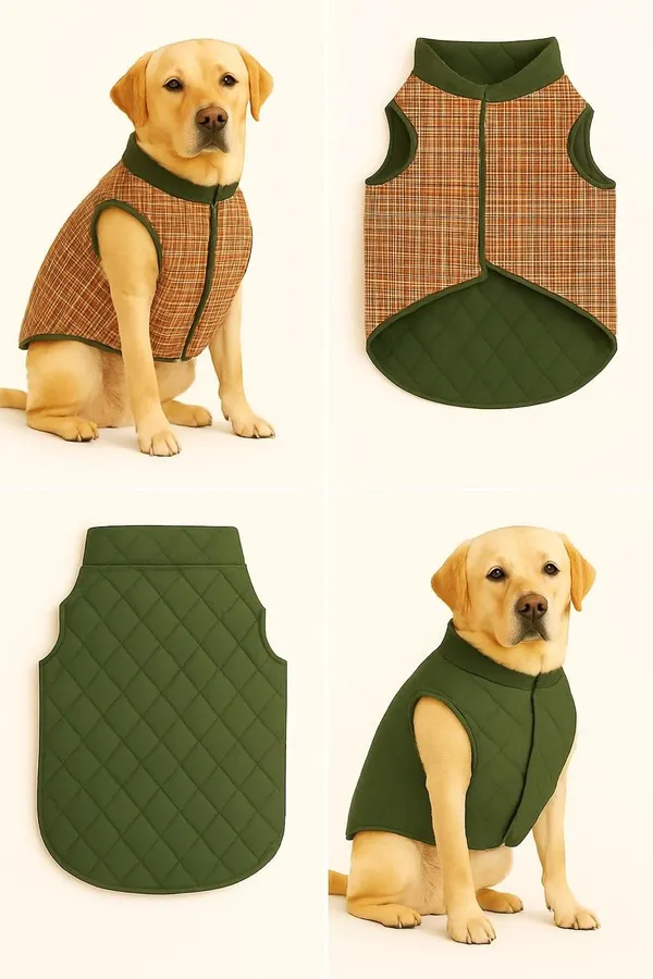 Reversible_Puffer_Jacket_with_Flannel_Lining_-_Olive_Green