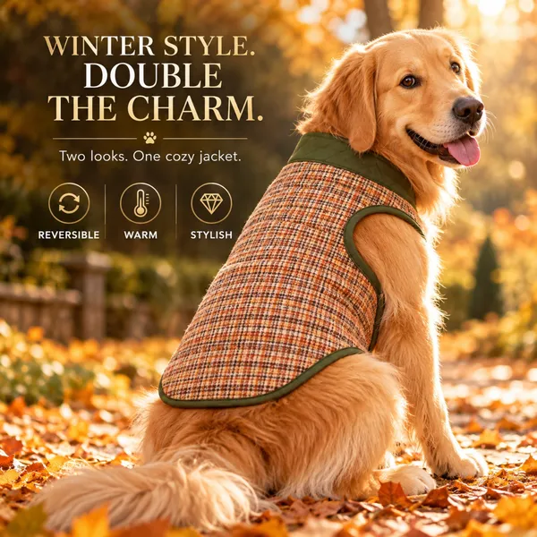 Reversible_Puffer_Jacket_with_Flannel_Lining_-_Olive_Green
