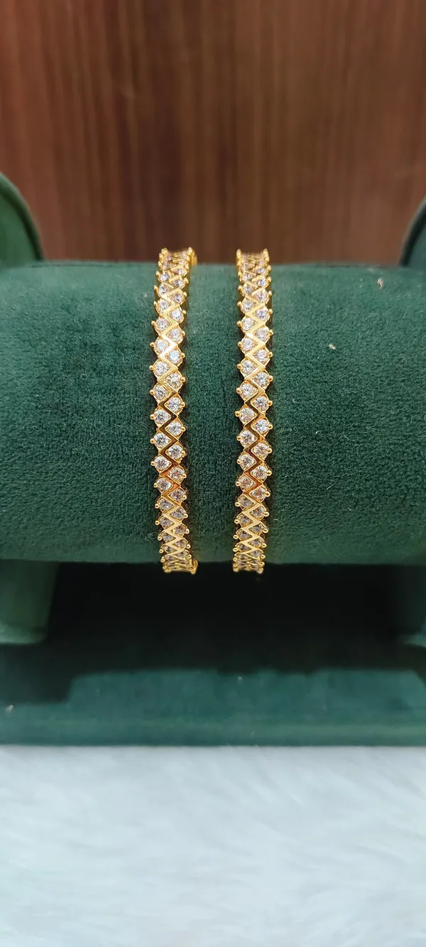 Panchaloham_Cross_Double_Stone_Bangles_For_Women