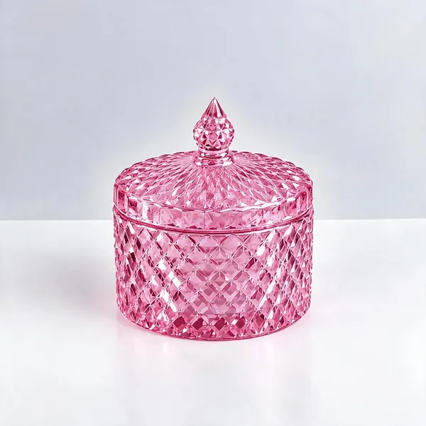 Pink_Glass_Decorative_Storage_Jar_For_Home_Organization