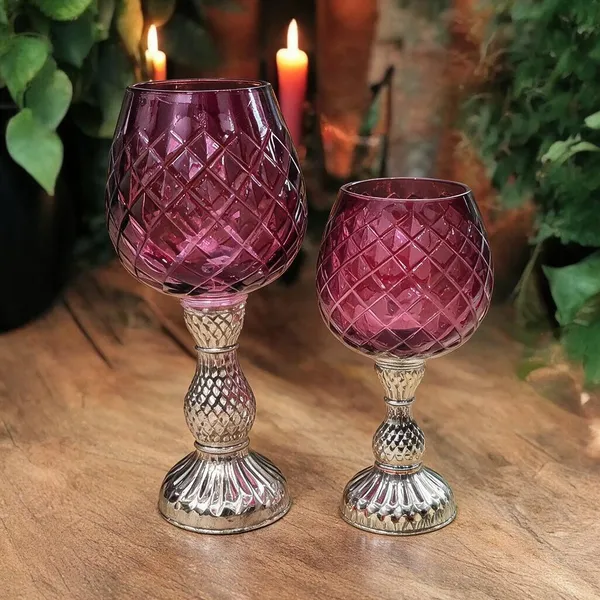 Pink_Glass_Goblet_Candle_Holder_For_Home_Decor_Pack_Of_2