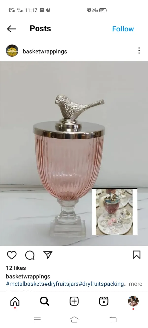 Glass_Decorative_Ribbed_Dry_Fruit_Jar