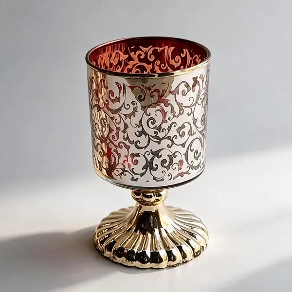 Black_Glass_Candle_Holder_For_Home_Decor
