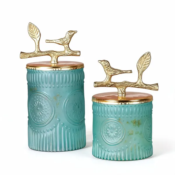 Teal_Green_Glass_Decorative_Jar_Set_For_Home_Decor_Pack_Of_2
