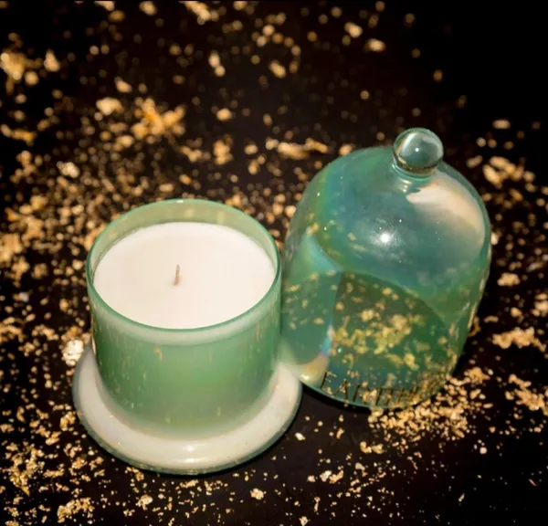 Green_Glass_Decorative_Candle_Holder_Set