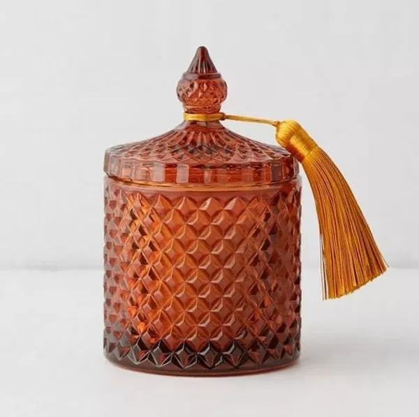 Amber_Glass_Textured_Decorative_Storage_Jar