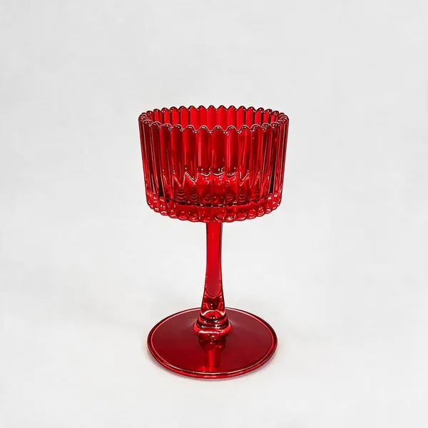 Red_Glass_Stemmed_Candle_Holder_For_Home_Decor
