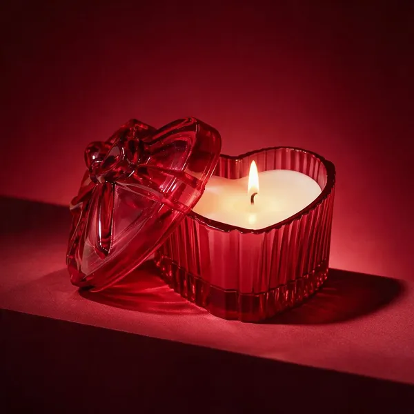 Red_Glass_Candle_Holder_For_Home_Organization
