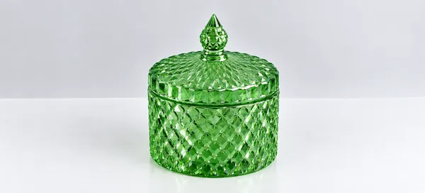 Glass_Modern_Faceted_Decorative_Jar