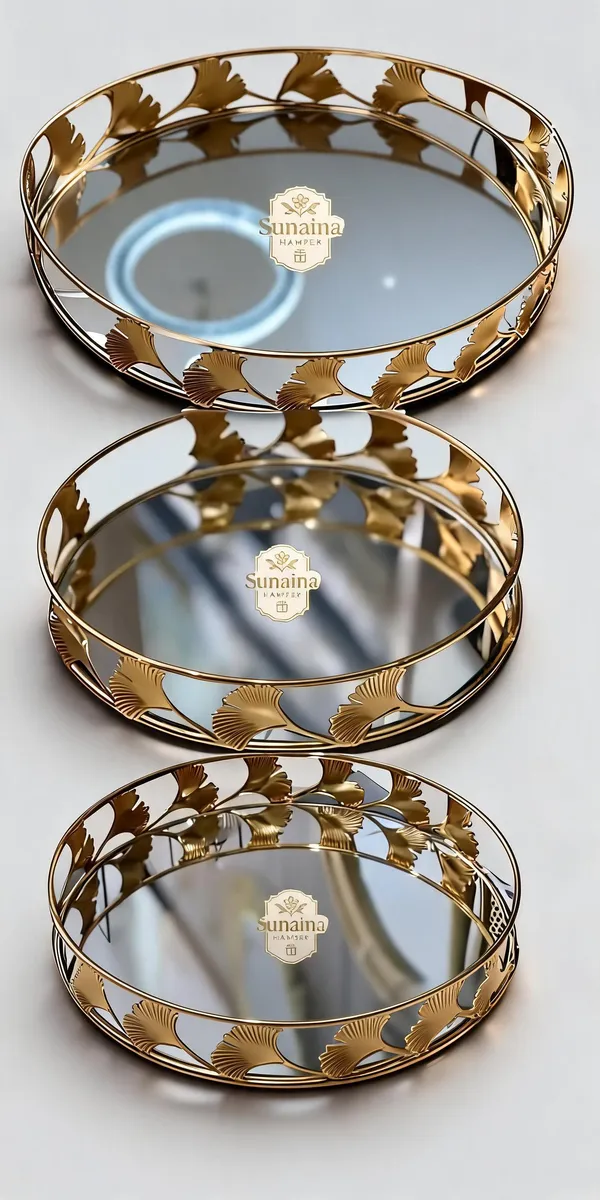Gold_Metal_Round_Tray_Set_For_Home_Organization
