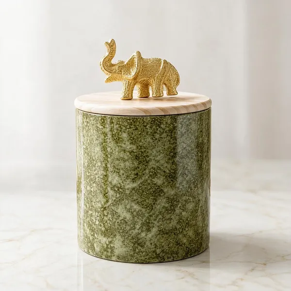 Green_Glass_Storage_Jar_For_Home_Decor