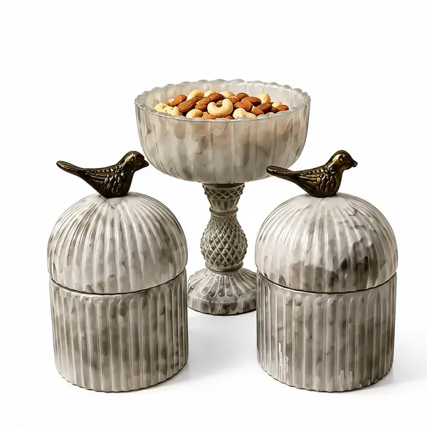 Grey_Glass_Serving_Set_For_Kitchen__And_Dining