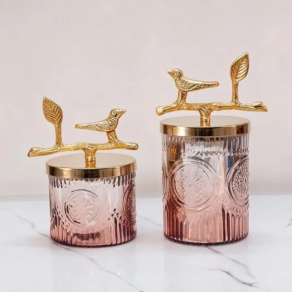 Pink_Glass_Storage_Jar_Set_For_Home_Organization_Pack_Of_2