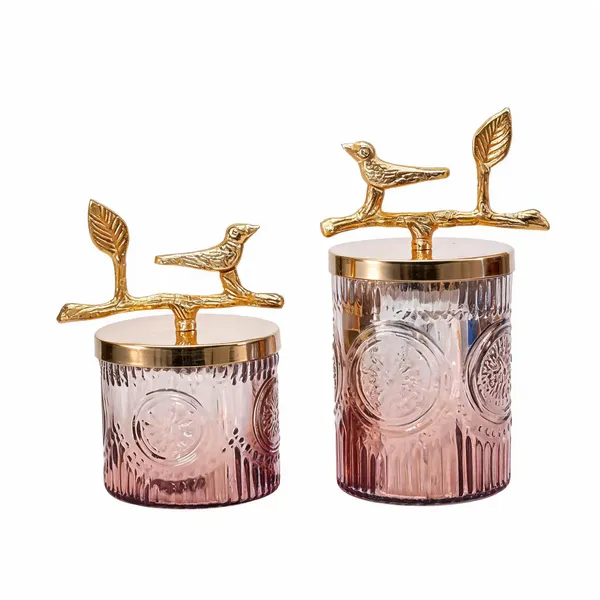 Pink_Glass_Storage_Jar_Set_For_Home_Organization_Pack_Of_2