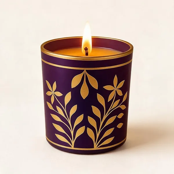 Purple_Glass_Jar_Candle_For_Home_Decor
