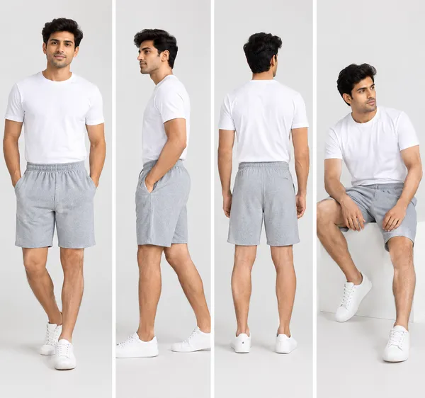 Grey_French_Terry_Regular_Fit_Shorts_For_Men