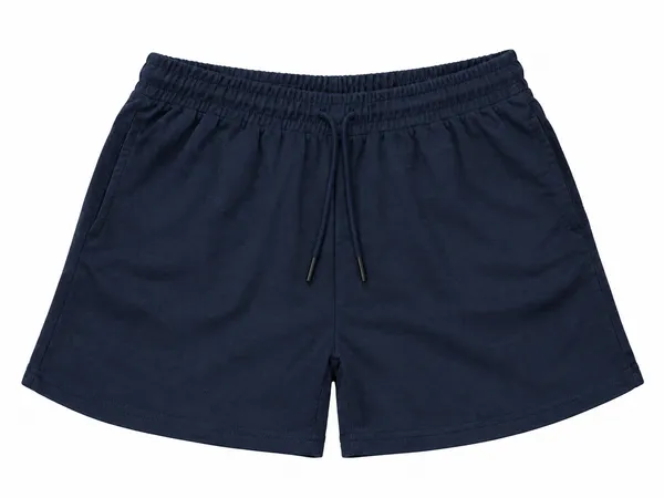 Navy_French_Terry_Relaxed_Fit_Sports_Shorts_For_Women