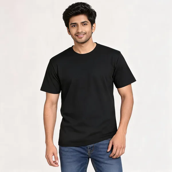 Black_Cotton_Regular_Fit_Round_Neck_T-Shirt_For_Men
