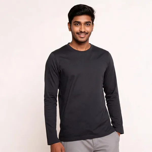 Black_Cotton_Regular_Fit_Full_Sleeve_T-Shirt_For_Men