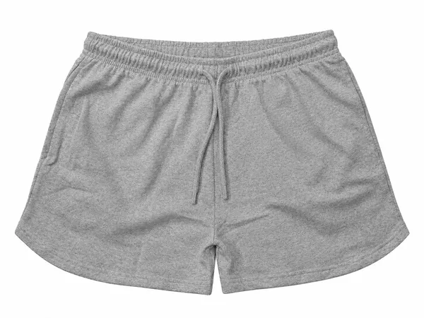 Grey_French_Terry_Casual_Shorts_For_Women