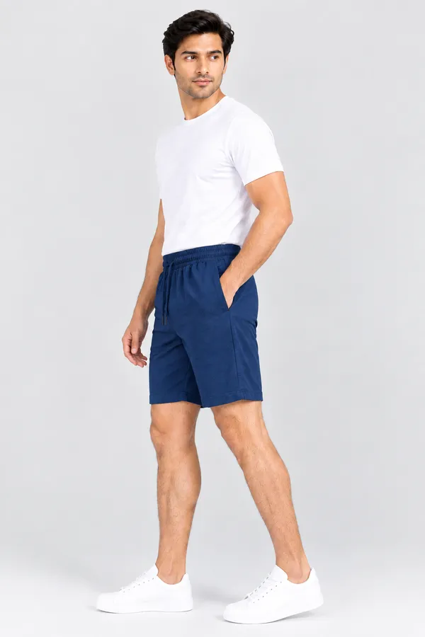 Navy_Blue_French_Terry_Regular_Fit_Shorts_For_Men