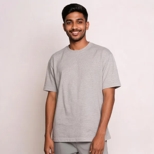 Grey_French_Terry_Oversized_T-Shirt_For_Men