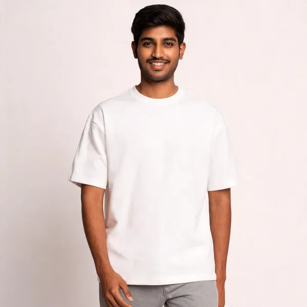 White_French_Terry_Oversized_T-Shirt_For_Men