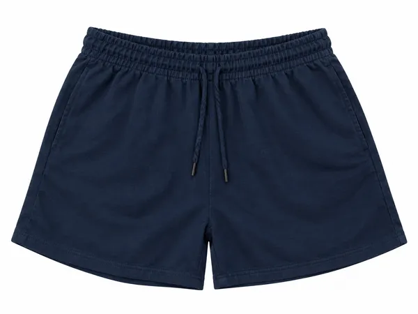 Black_French_Terry_Casual_Shorts_For_Women