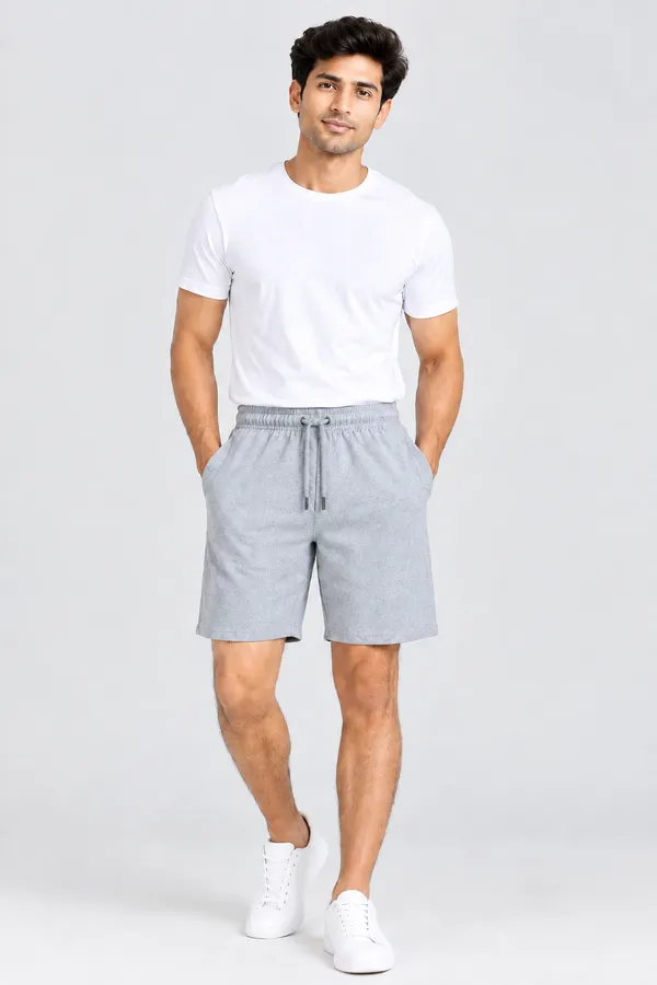 Grey_French_Terry_Regular_Fit_Shorts_For_Men