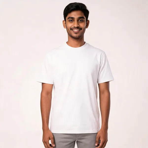 White_Cotton_Regular_Fit_Round_Neck_T-Shirt_For_Men