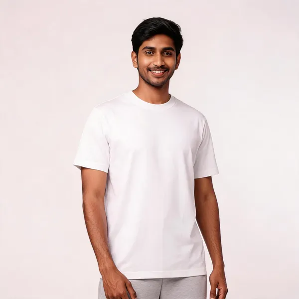 White_Cotton_Regular_Fit_Round_Neck_T-Shirt_For_Men