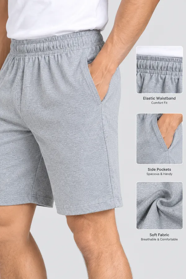 Grey_French_Terry_Regular_Fit_Shorts_For_Men