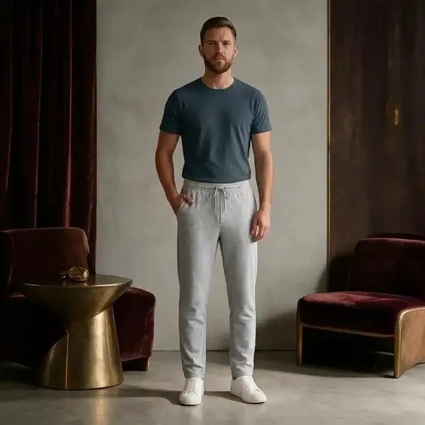 Grey_French_Terry_Regular_Fit_Track_Pants_For_Men