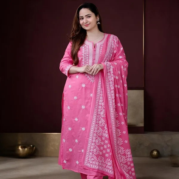 Pink_Rayon_Straight_Printed_Kurta_Set_For_Women