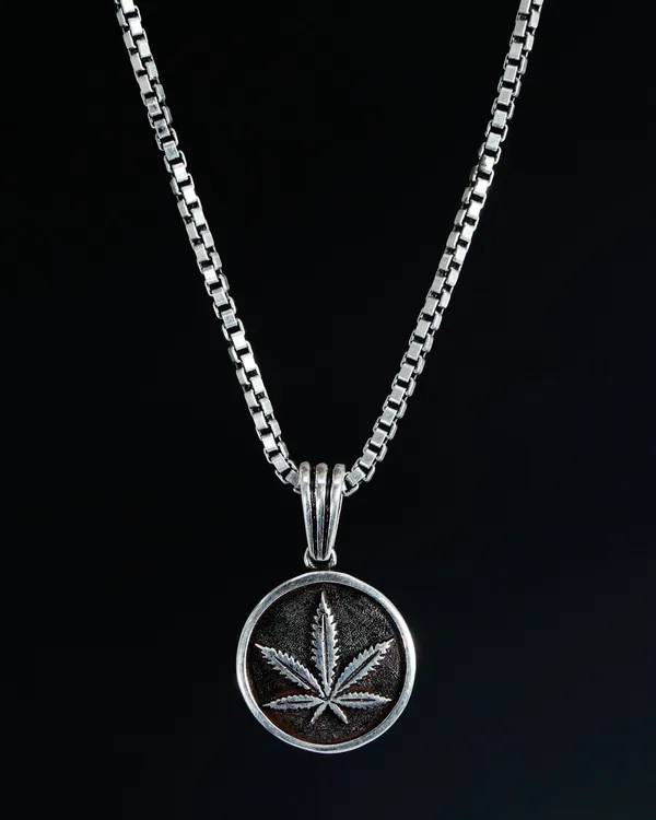 Silver_Sterling_Stoned_Pendant_Chain_For_Men