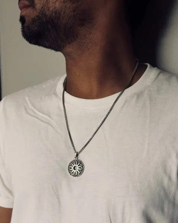 Silver_Sterling_Zodiac_Pendant_Chain_For_Men
