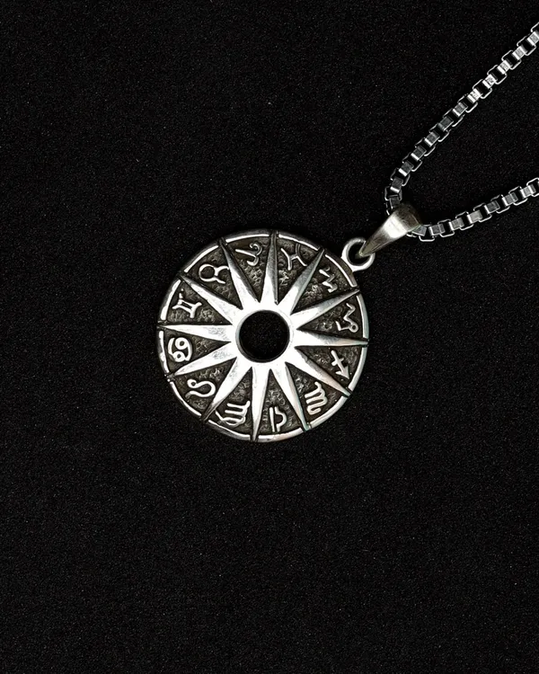Silver_Sterling_Zodiac_Pendant_Chain_For_Men