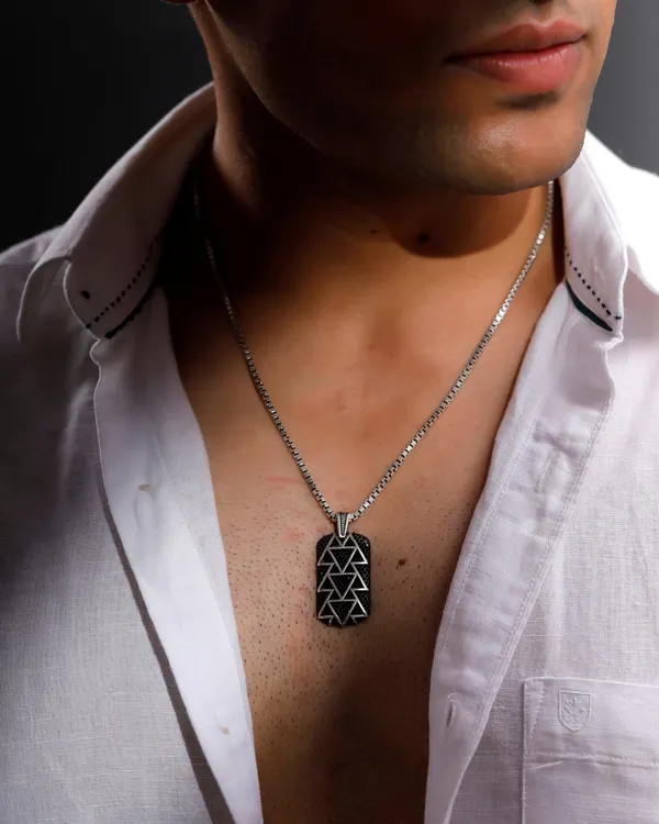 Silver_Sterling_Geometric_Pendant_Chain_For_Men