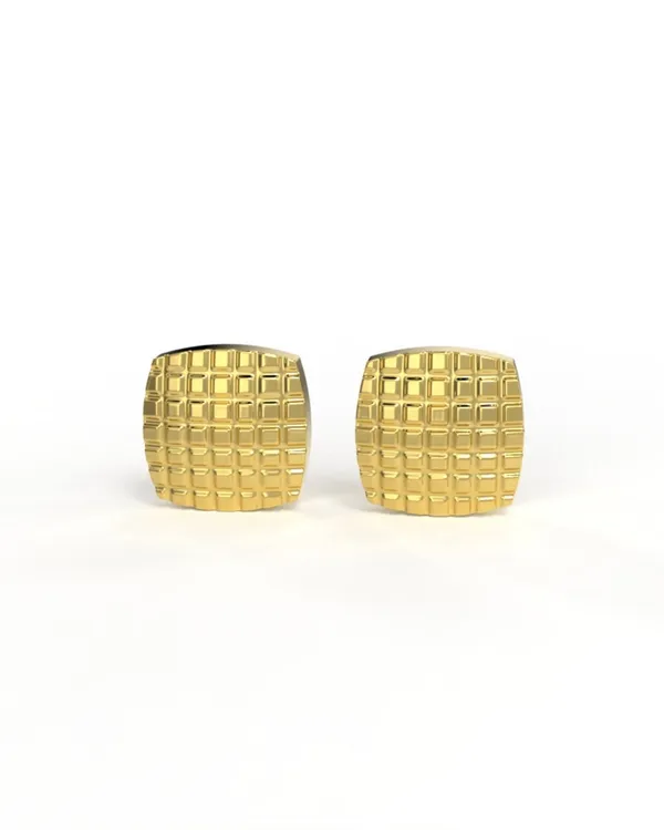 Gold_Finish_Sterling_Chess_Studs_Pair_For_Men