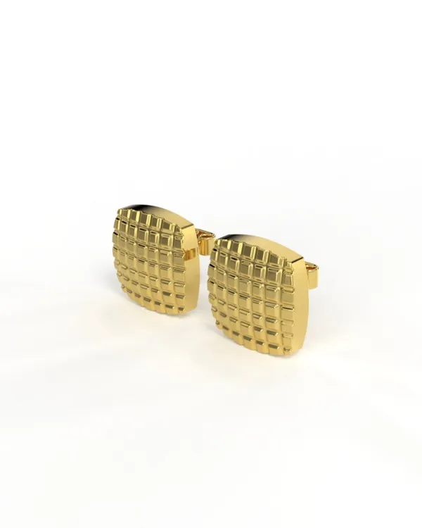 Gold_Finish_Sterling_Chess_Studs_Pair_For_Men