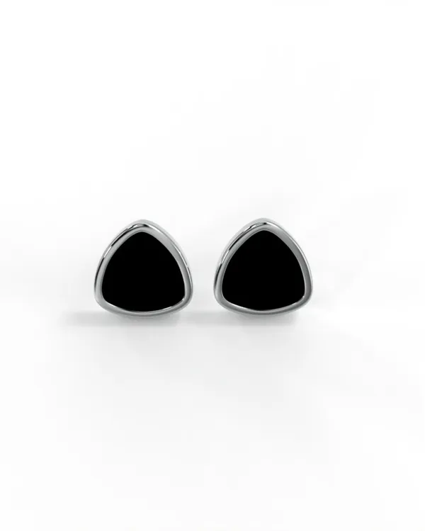 Silver_Trio_Black_Studs_For_Men