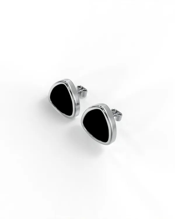 Silver_Trio_Black_Studs_For_Men