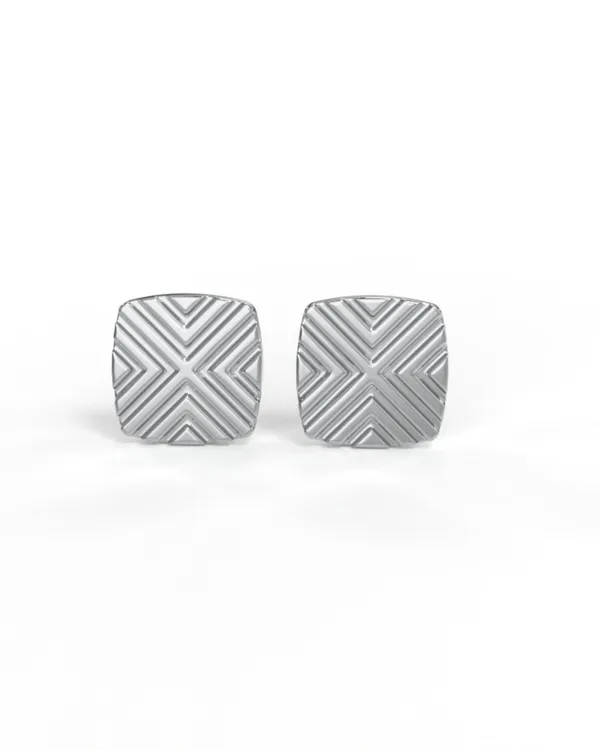 Silver_Sterling_Square_Textured_Studs_Pair_For_Men