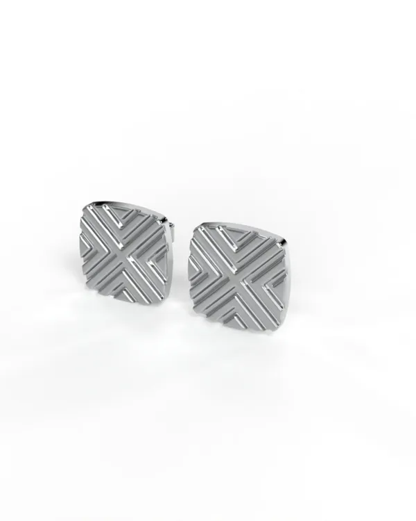 Silver_Sterling_Square_Textured_Studs_Pair_For_Men
