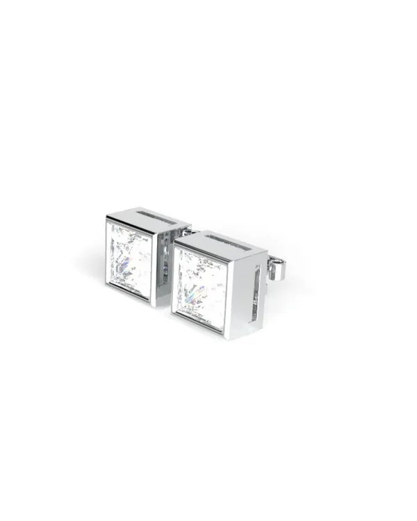 Silver_Square_Diamond_Studs_For_Men