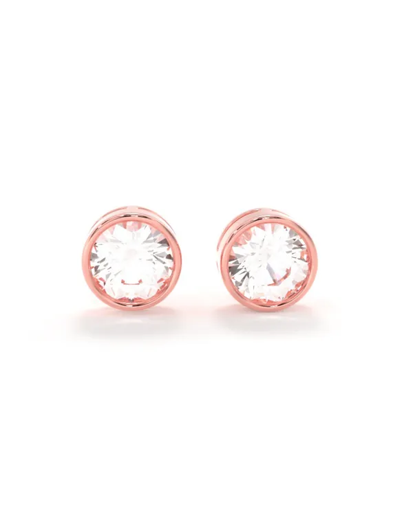 Rose_Gold_Silver_Round_Diamond_18Kt_Gold_Finish_Studs_For_Men