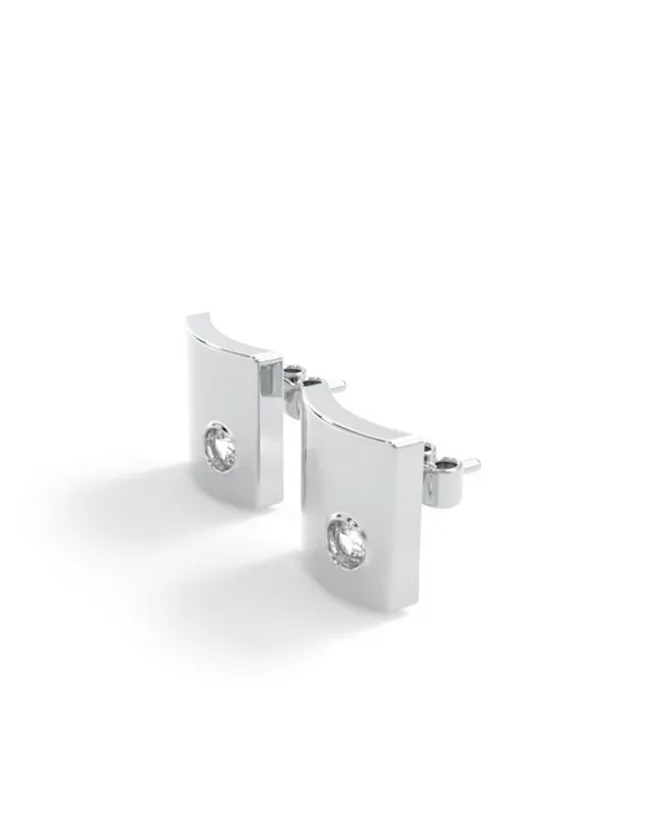 Silver_Curved_Diamond_Studs_Pair_For_Men